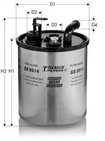TECNECO FILTERS gs9514 -  GS9514 ФИЛЬТР ТОПЛИВНЫЙ TECNECO